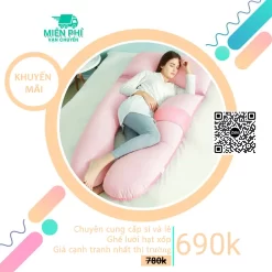 Gối ôm bà bầu cao cấp TPHCM GLB01
