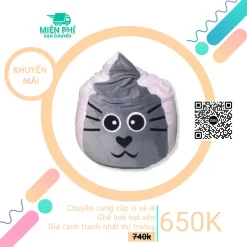 Ghế lười giọt nước hoạt hình đẹp mắt cho bé GLN030